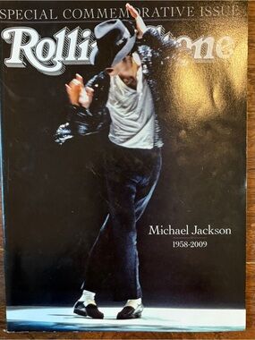 October 2009 Michael Jackson Rolling Stone Commemorative Cover - Black & White